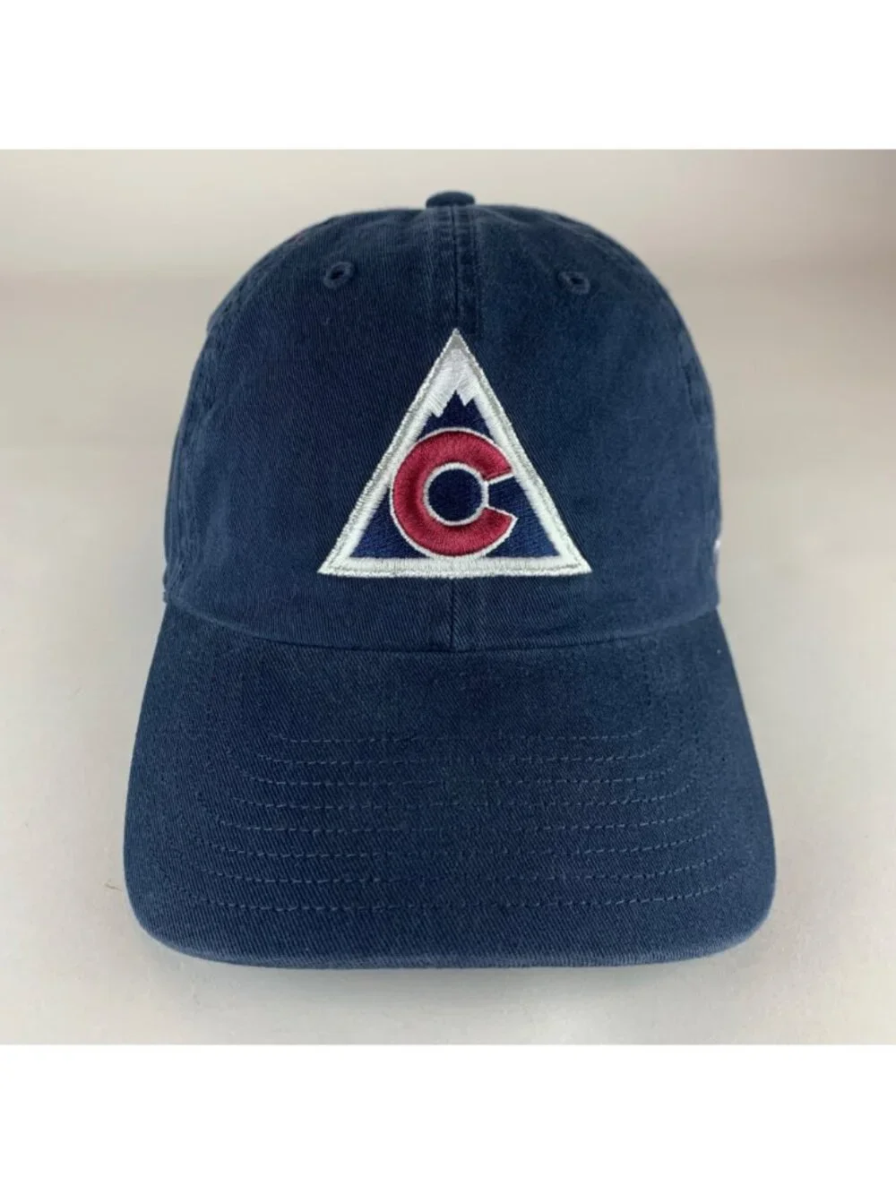 Colorado Avalanche NHL Navy Blue 47 Brand Clean Up Relaxed Fit Strapback Hat